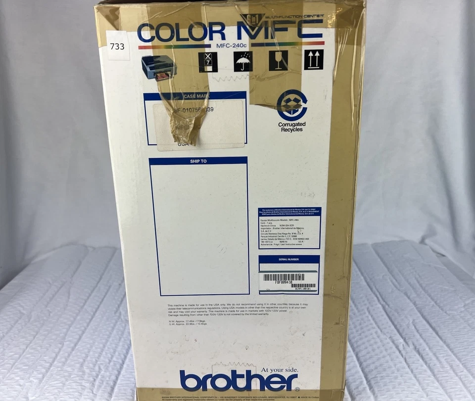 NEW Brother MFC-240C Color All-In-One Inkjet Printer Copy Scan Fax - Image 2 of 4