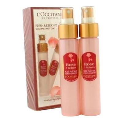 L'Occitane Rose Face Mist Duo: 2x Rose 4 Reins Hydrating Face Mist - 2x50ml