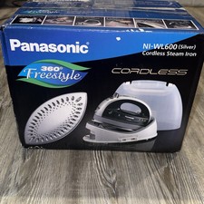 Panasonic NI-WL600 Cordless Steam Iron 360 Freestyle Portable, Silver/Black