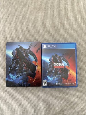 Mass Effect Legendary Edition PlayStation 4 W/Scanavo Steel Book Case