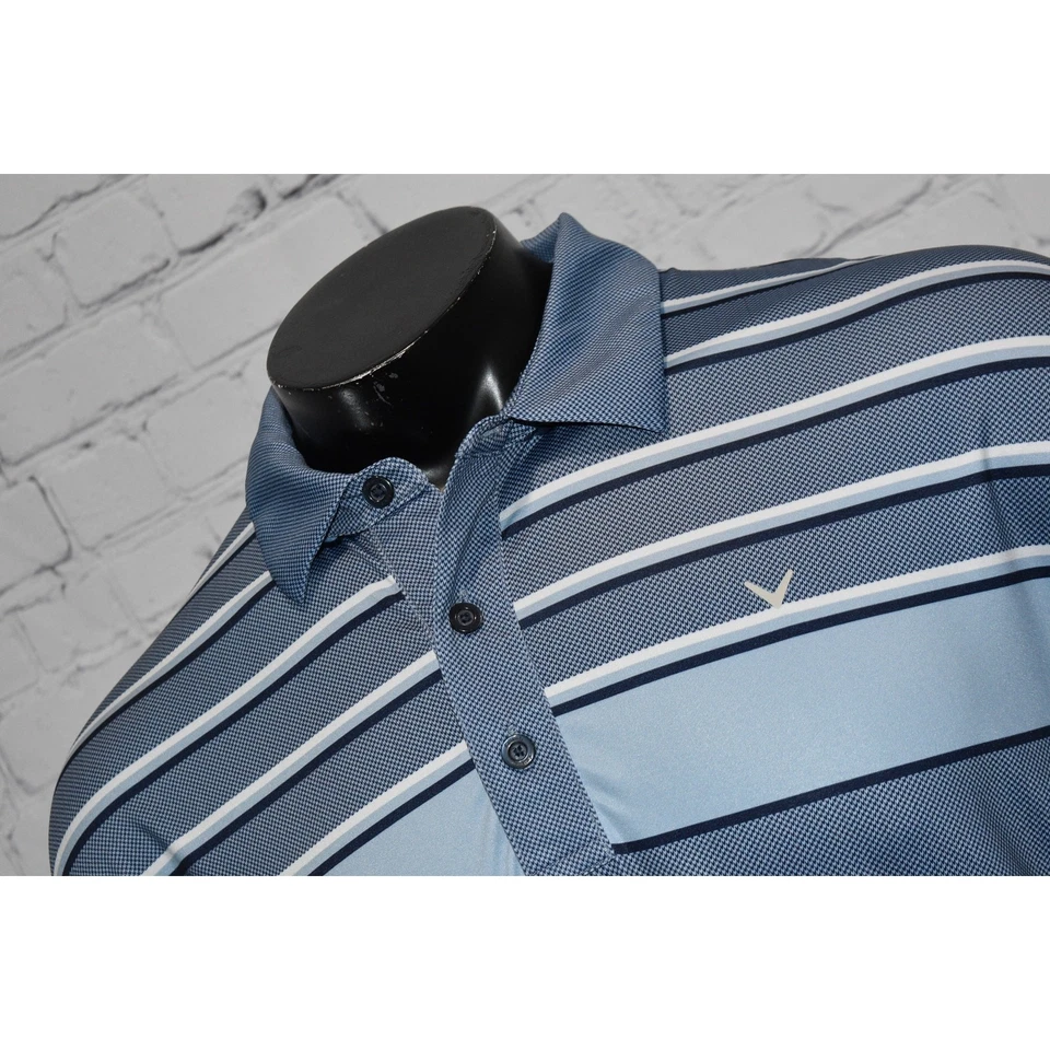 Polo de golf Callaway para hombre talla XL azul rendimiento Opti-Dri poliéster Foto 4 de 4