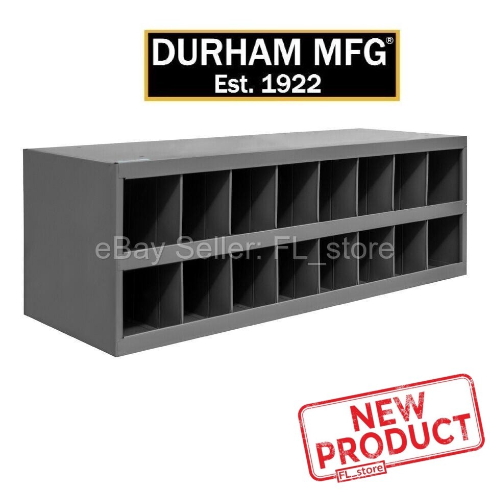 Metal 16 Hole Storage Bolt Bin Cabinet Compartment Nuts Bolts Fasteners Screws
