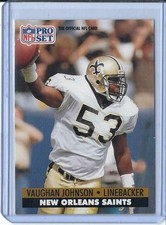 Vaughan Johnson, 1991 Pro Set Football  Card  #237 (A)