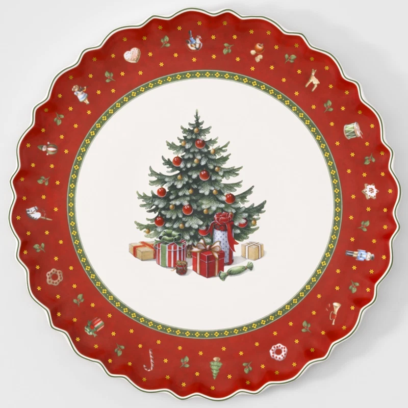Piatto Torta Dolci Rotondo Natale Albero Villeroy & Boch Toy's Delight, fotografia 9 di 9