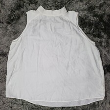 Cloth & Stone Blouse Womens Large White Mock ...