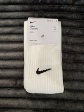 NIKE Classic Cushioned Knee High Soccer Socks Gray - L  M 8-12  W 10-13 