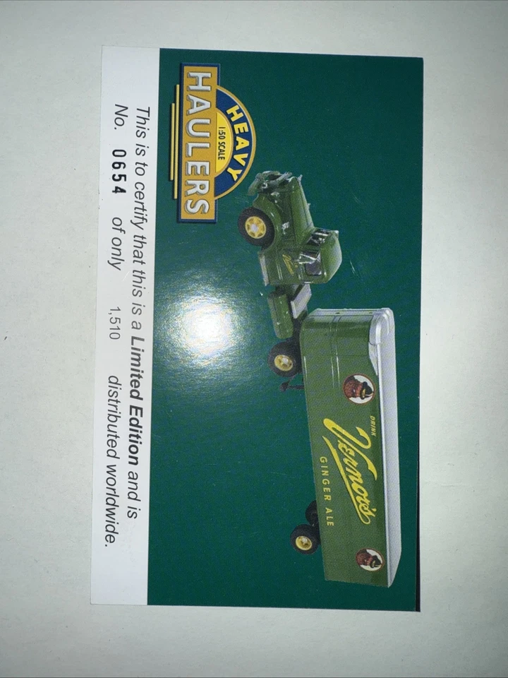 Corgi US50711 Heavy Haulers, Mack LJ Vernor's Ginger Ale,LimitedEdition 654/1510 - Image 2 of 4