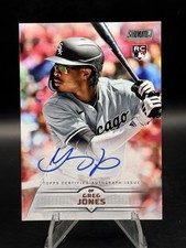 2025 Topps Stadium Club Greg Jones On Card Rookie Auto RC. rookie card picture