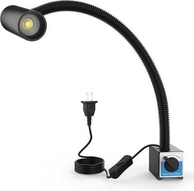LED Magnetic Work Light, 1500lumens 20in Flexible Gooseneck Work Lamp with Stron