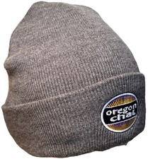 Oregon Chai Tea Cuffed Beanie Beverage Company Logo Winter Hat Ski Snowboard