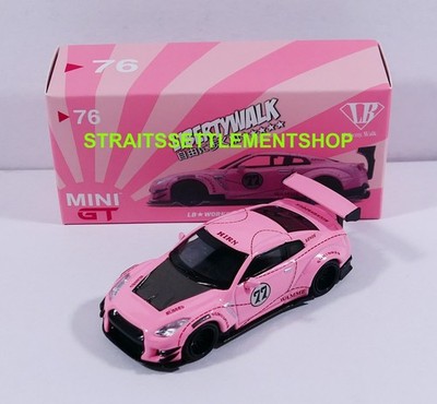 MINI GT #76 LB WORKS NISSAN GTR R35 PINK PIG OPENED BOX | eBay