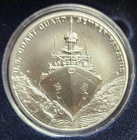 U.S. COAST GUARD 2.5 OUNCE SILVER MEDAL IN ORIGINAL GOVERNMENT PACKAGING .999