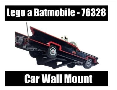 GECKO BRICKS 3D Printed Wall Bracket Mount For LEGO 76328 Batmobile Classic TV Series