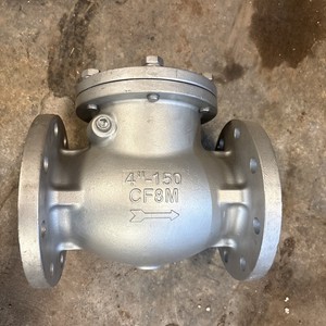 FNW 471AP Stainless Steel (CF8M) Swing Check Valve 4" Class 150 RF Flanged End