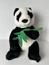FAO Schwarz Save The Earth Panda Bear Plush Stuffed Animal Bamboo 11  