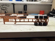 4 Ho scale 40ft  tri axle shipping container chassis