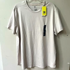 All In Motion Soft Stretch Short Sleeve T Shirt Mens XL Cream Performance NWT