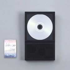 KM5 CP-2 Portable CD Player Instant Disk Audio Black Bluetooth Speaker Wireless