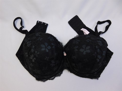 3 VICTORIAS SECRET Dream Angels Demi Bras Size 38D DD DDD Pink Black White - Picture 2 of 12