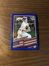 2026 USA Baseball Stars & Stripes Jared Grindlinger /299 Blue Prizm Refractor
