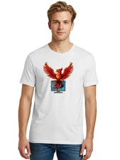 Phoenix-5 Mens Graphic Tee, 100% Cotton, Casual Summer Wear