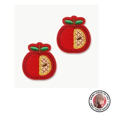 New MINI-MOTIF Apple Iron-On Patch Cute and Romantic Applique for Adults