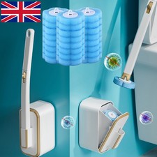Disposable Toilet Brush Set Toilet Bowl Cleaning System Cleaners with Refills Q
