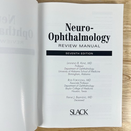 Neuro-Ophthamology Review Manual 7th Edition by Lanning Kline, Foroozan 2013 PB - Picture 5 of 9
