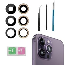3pcs/Set 14 Pro Rear Back Camera Glass Lens Replacement for iPhone 14 Pro...