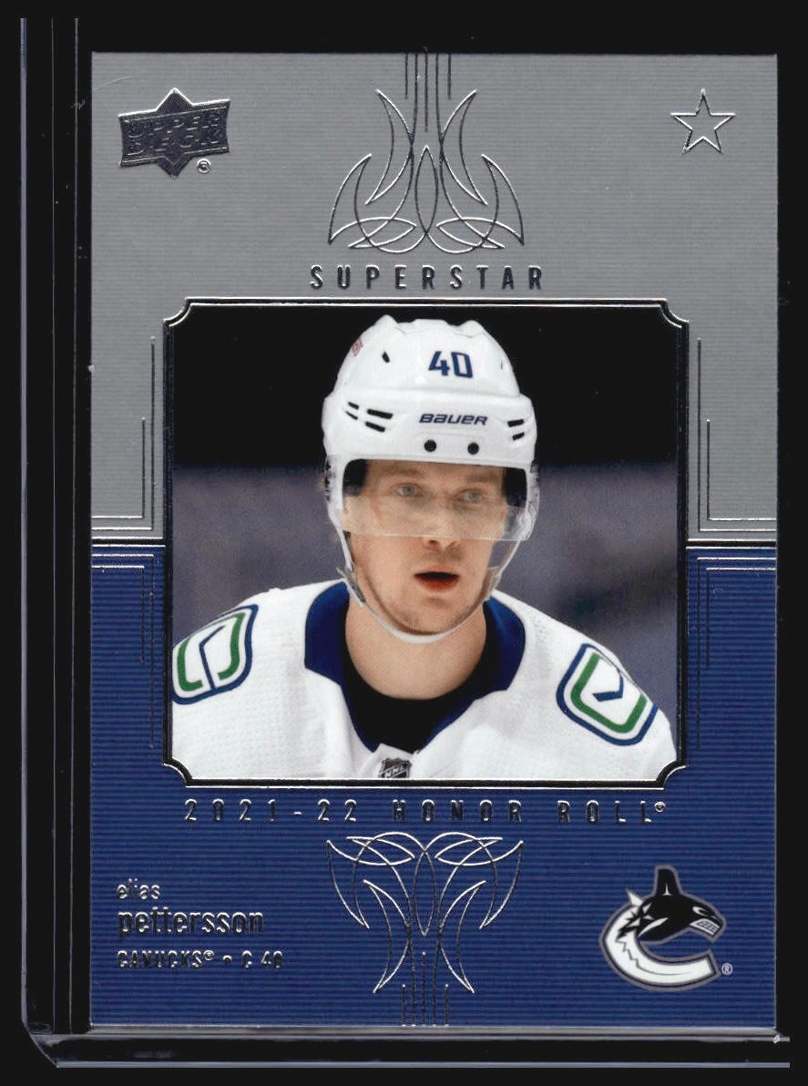2021-22 Upper Deck #HR-7 Elias Pettersson Honor Roll