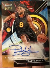 🔥2023-24 Topps Finest Red & Black Vapor Refractor /10 Patty Mills Auto🔥