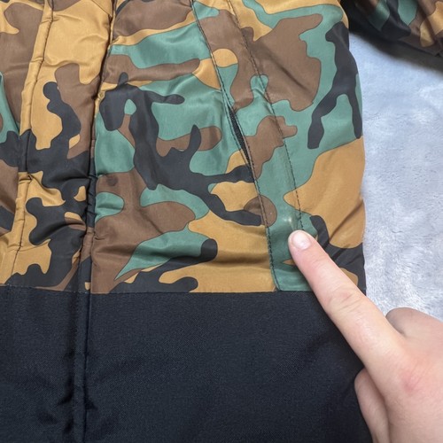 Timberland Jacket Youth XS 5/6 Camo Hooded Full Zip Puffer Winter Coat - Picture 7 of 24