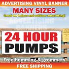 24 Hour Pumps Advertising Banner Vinyl Mesh Sign Automotive Plumbing