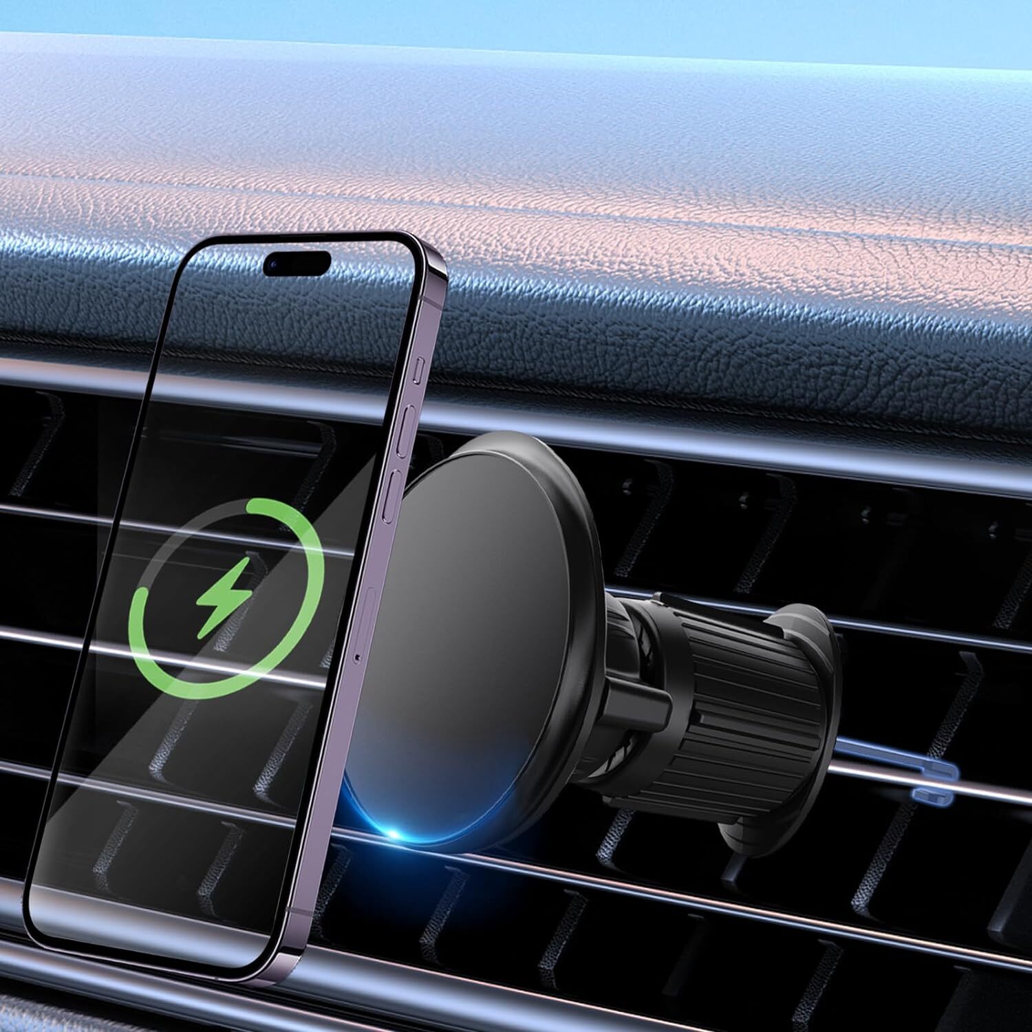 Car Vent Phone Mount 2024 Magnetic Car Phone Holder Vent Improved Magnetic Cell-image