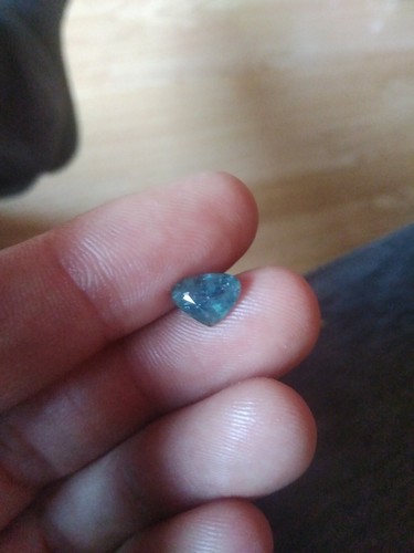 2.71Ct Zafiro Natural Azul Verdoso Sin Tratar Origen Tanga (Ver Vídeo) - Picture 3 of 12