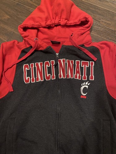 Cincinnati Bearcats Colosseum Athletics Men’s Medium Full Zip Up Jacket Coat - Picture 2 of 5