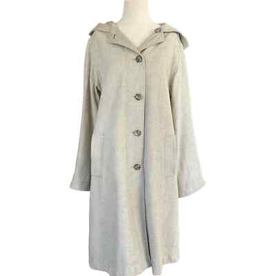 Vintage Forecaster of Boston Wool Canvas Reversible Hooded Coat Size  Large