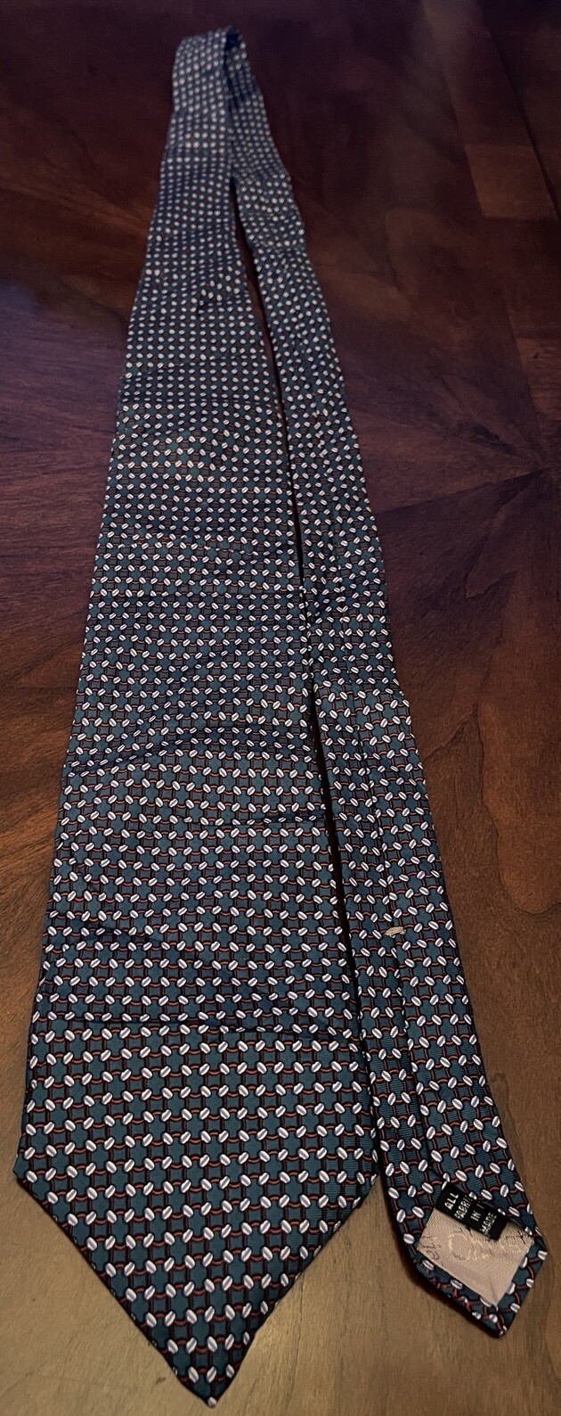 Vintage Christian Dior Green Red Silk Woven In Italy Made In Usa thumbnail 3