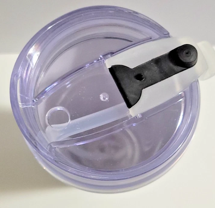 Vaso acrílico North Carolina Tarheels Rico Industries NCAA 24 oz con tapa y pajita Foto 3 de 4