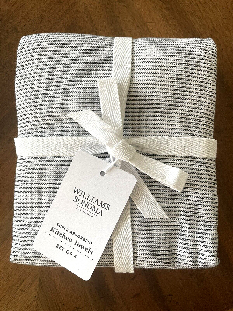 Williams Sonoma Super Absorbent Waffle Weave Multi-Pack Kitchen Towels -  Set of 4
