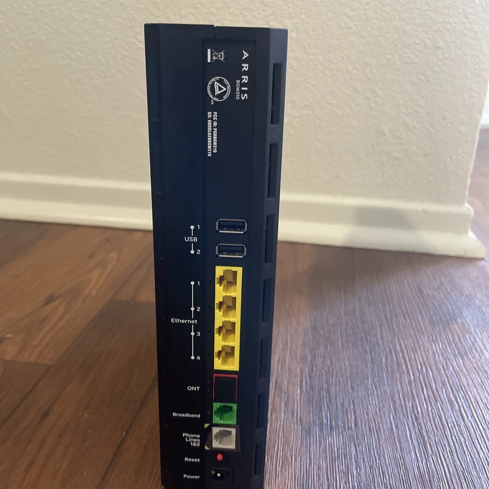 AT&T BGW210 Internet Router Black Cords Not Included 1000 Mbps - Image 3 of 4