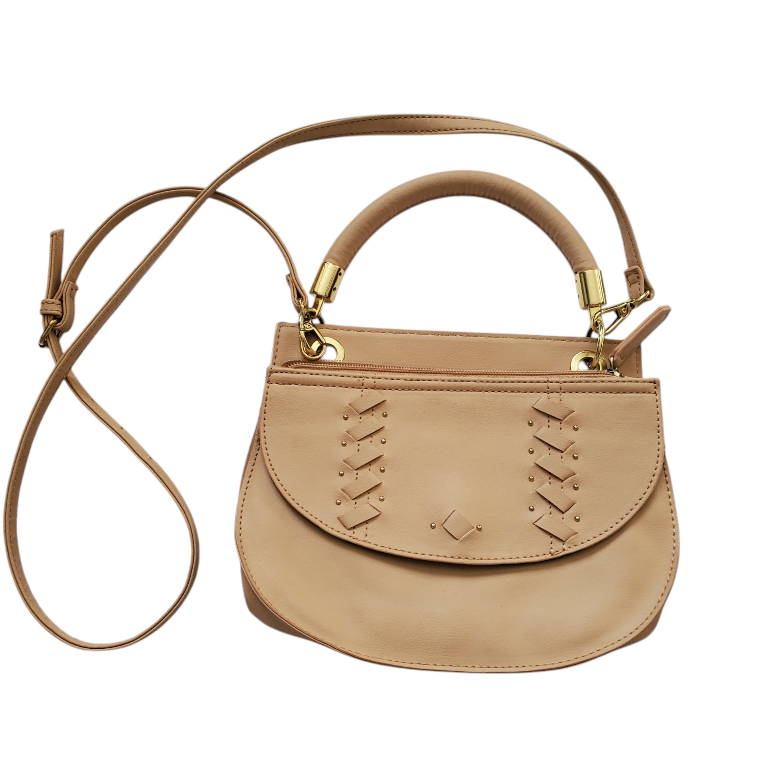 DANIELLE NICOLE STUDDED TOP HANDLE PURSE - image 1