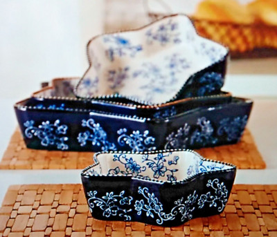 Temp-tations Star-Shaped Cake Pans ~ Floral Lace BLUE ~ K43984