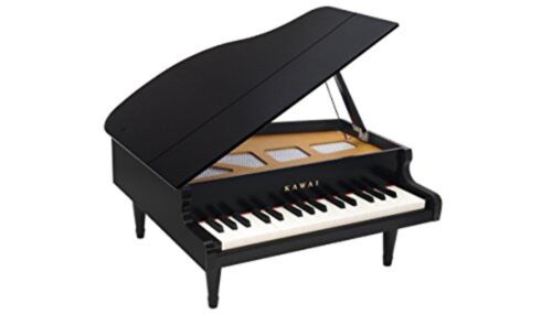 KAWAI Mini Grand Piano 32 Key Educational Toy Black Musical Instrument 1141 F/S - Afbeelding 1 van 4