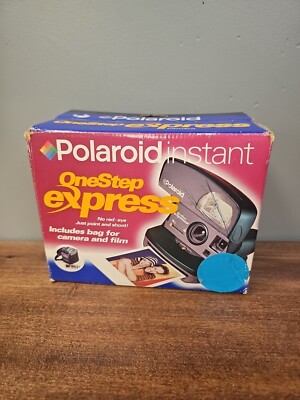 Polaroid Green One Step Express 600 Instant Film Camera Open Box