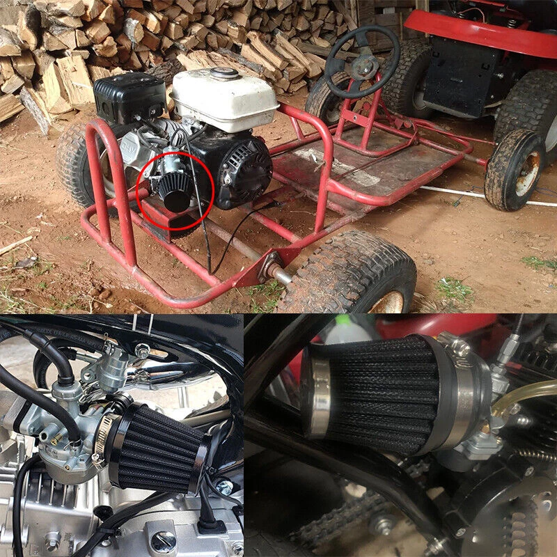 4X 54mm Air Pod Intake Filters For Honda CB750K Kawasaki KZ1000R Suzuki GS850G Foto 2 de 4