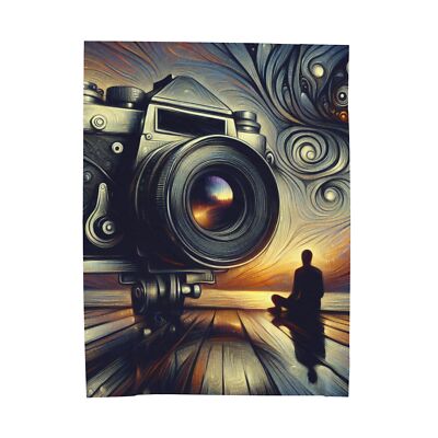 Velveteen Plush Blanket Essence, Photography, Camera, Passion Hobby Home Decor