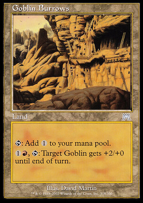 MTG GOBLIN BURROWS POOR - GOBLIN CUNICOLI - ONS - MAGIC
