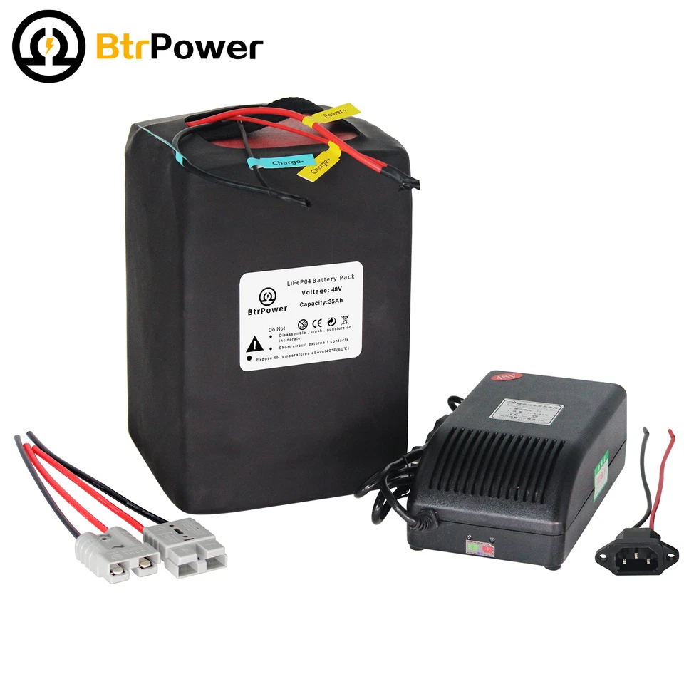 Batería Btrpower Ebike 48V Litio L-ion Lifepo4 72V 52V 20AH-60A para Scooter Foto 4 de 4