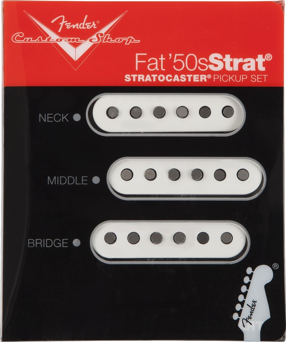 FENDER CUSTOM SHOP FAT 50'S STRAT PICKUP SET Vintage Re-Issue
